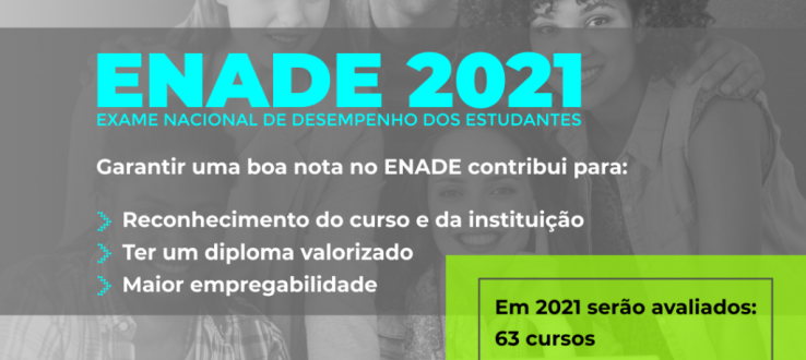 Enade 2021 será aplicado para 5 cursos da Faalc em 14 de novembro