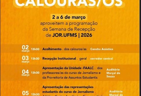 Curso de Jornalismo da Faalc promove programação especial de recepção aos calouros