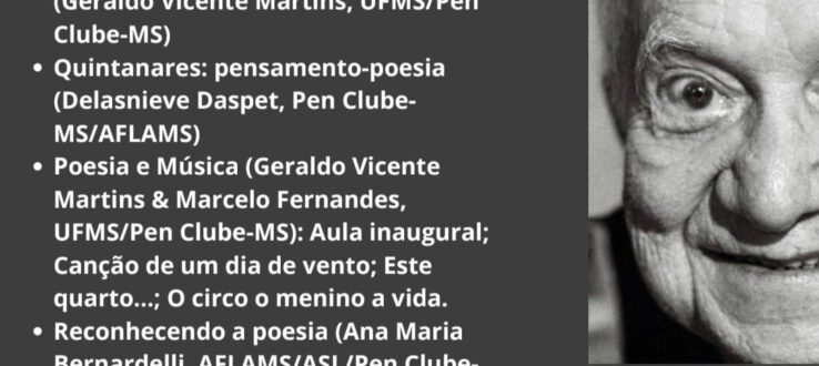 1º QuintanAires entrelaça poesia e música em torno da obra de Mário Quintana